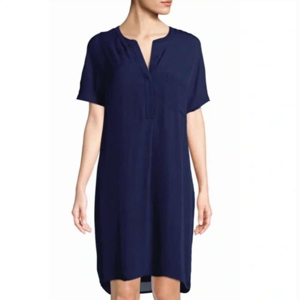 Tyler Boe Tania 100% Silk Shirt Dress szL